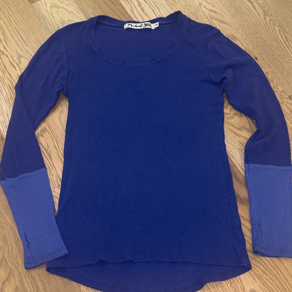Michael Stars Royal Blue Long Sleeve Shirt